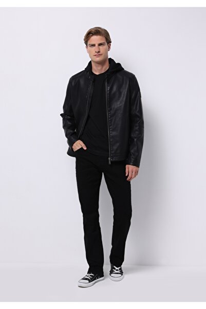 Colin's Slim Fit Erkek Siyah Mont Pu