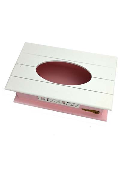Generic Wall Mount Tissue Holder, Wooden Tissue Holder Pink Brown, Well Craft...