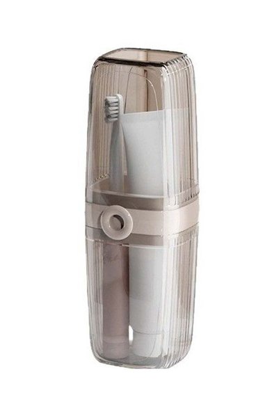 Generic Travel Toothbrush Case,2 in 1 Portable Travel Toothbrush Holder Trans...