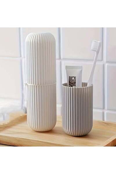Generic Travel Toothbrush Holder with Cup - Portable Toothbrush Case with Rin...