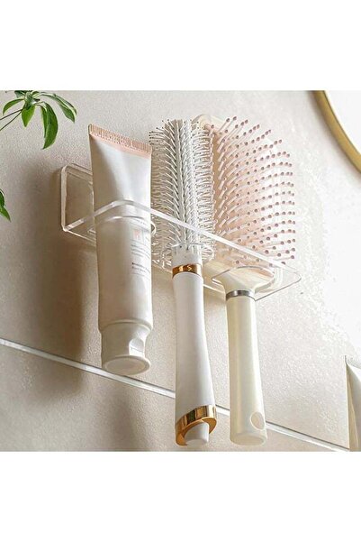Generic TPGP Acrylic Hair Brush Holder for Bathroom Adhesive Hair Tool Organi...