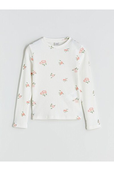 LC Waikiki Lcw Kids Crew Neck Floral Girl's T-Shirt