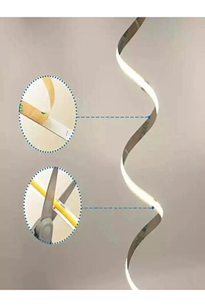 Nerfa 10m Flexible LED Strip Light with 200W Adapter, 24V, Off White 4000K