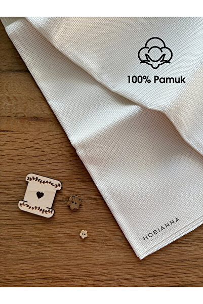 Hobianna Etamin Kanaviçe Kumaşı Aida 14 Count - 100x150cm