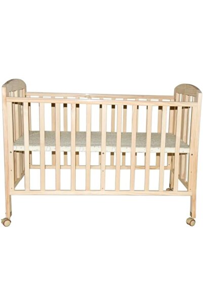 HOURS Horse 3 in 1 Portable Foldable Baby Bed, Wood or White with Transparent Mosquito Net, Size L