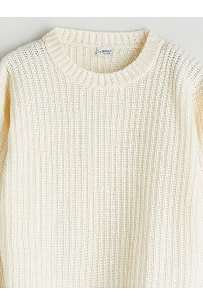 LC Waikiki LCW Kids Bisiklet Yaka Kız Çocuk Triko Kazak