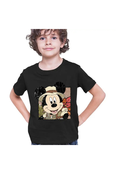 OEM Παιδικό T-shirt Mickey Mouse Safari Get Wild για αγόρια