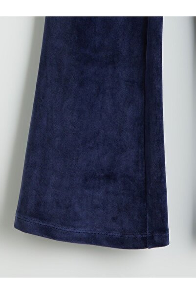 LC Waikiki LCW Kids Beli Lastikli Kadife Kız Çocuk Tayt