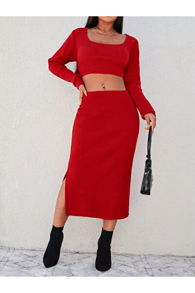 JANESTT crop etek takım