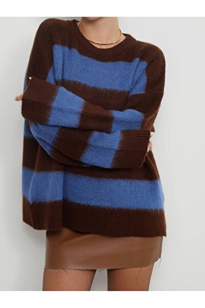 MAXXANA Pulover din tricotat de mătase oversize în două culori