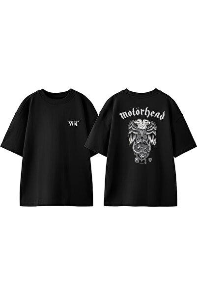 THEWERT Μπλουζάκι Motörhead 6 Design με στάμπα στην πλάτη, βαμβακερό μαύρο ov...
