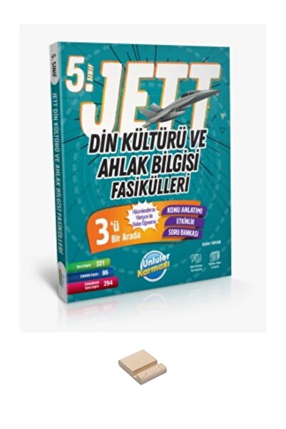 Ünlüler Karması 5. Sınıf Jett Din Kültürü Fasikülleri ve Telefon Standı