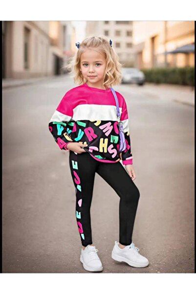 zavera for kids Set de 2 pentru fete cu model text