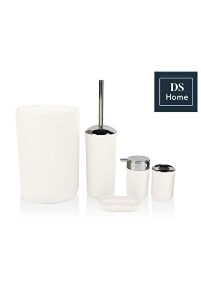 DS Home&Design طقم حمام مكون من 5 قطع ليندا مستديرة
