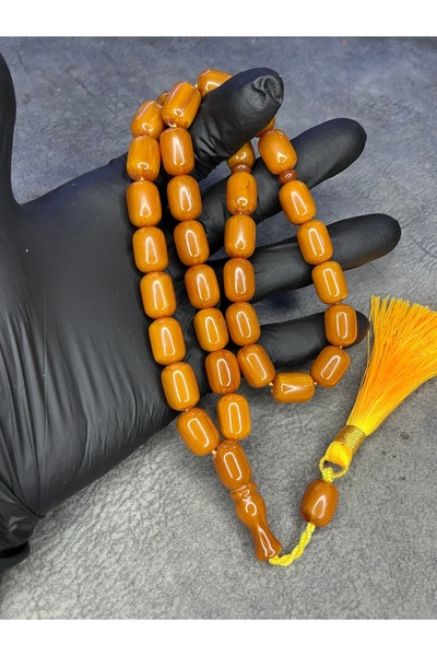 Mos Tespih Large Size Rope Tasseled High End Tightening Amber Prayer Beads