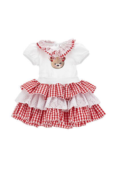 Monnalisa Baby Girl White Dress