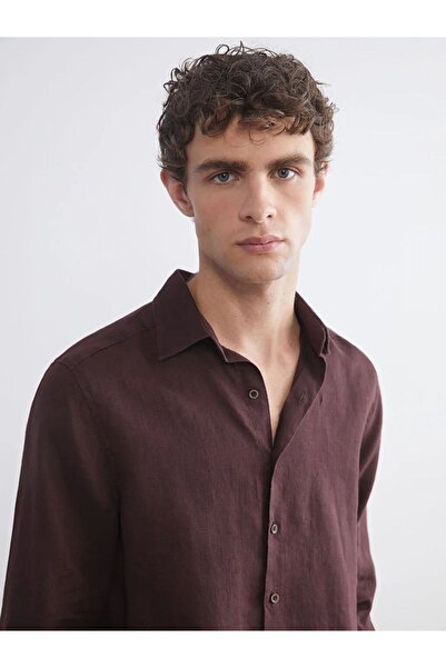 LC Waikiki Regular Fit Long Sleeve Linen Men's Shirt