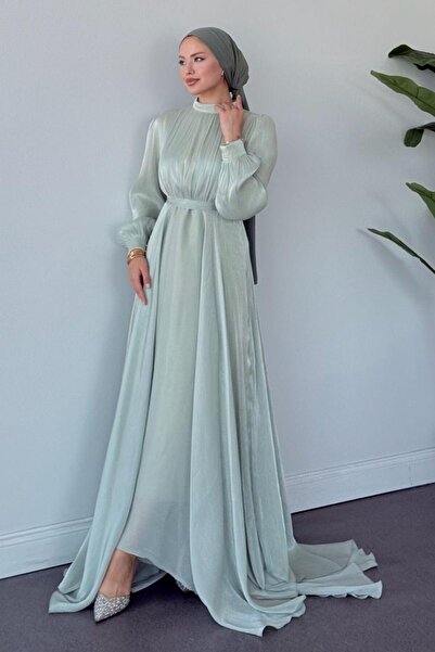 Şulemoda Giyim فستان هافا الليلي بالنعناع