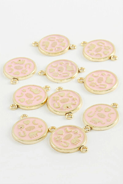 Eco Lounge Round Double Handle Enamel Bracelet and Pendant Apparatus 1 Piece