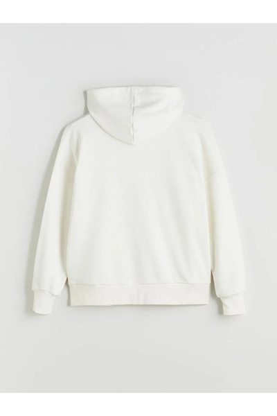 LC Waikiki Hooded Oversize Women's Zippered Sweatshirt
