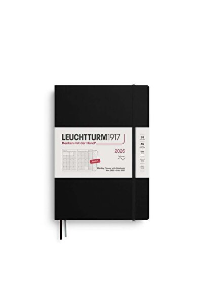 Leuchtturm1917 Tablet Boy (B5) 16 Aylık Ajanda ve Not Defteri (Çizgili) 2026 Yumuşak Kapak, İngilizc