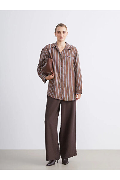 LC Waikiki Çizgili Kadın Gömlek Tunik