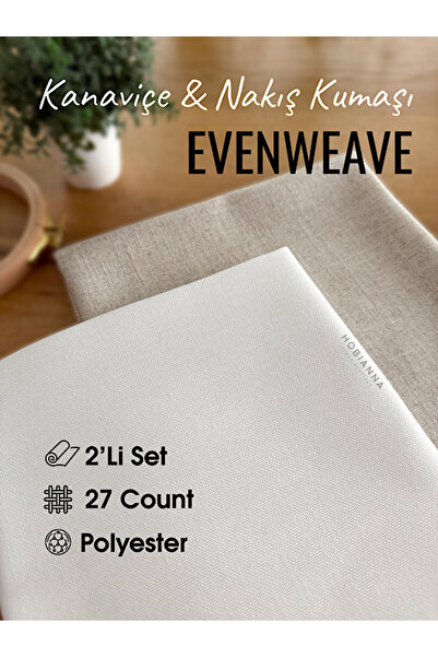 Hobianna Evenweave Nakış & Kanaviçe Kumaş Seti