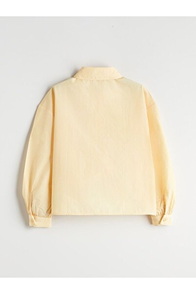 LC Waikiki LCW Kids Basic Uzun Kollu Kız Çocuk Gömlek