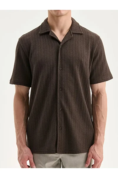 LC Waikiki Regular Fit Resort Collar Short Sleeve Men's Shirt