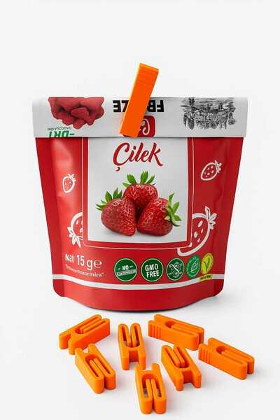 Akay3dPrint (3'lü Set) Paket Klipsi , Poşet Mandalı, Poşet Kilidi, Paket Kilidi