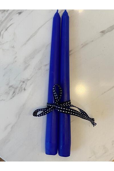 Dekordan House 2'li Şamdan Mumu (Konik) 25cm