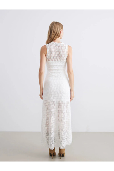 LC Waikiki Crew Neck Lace Dress