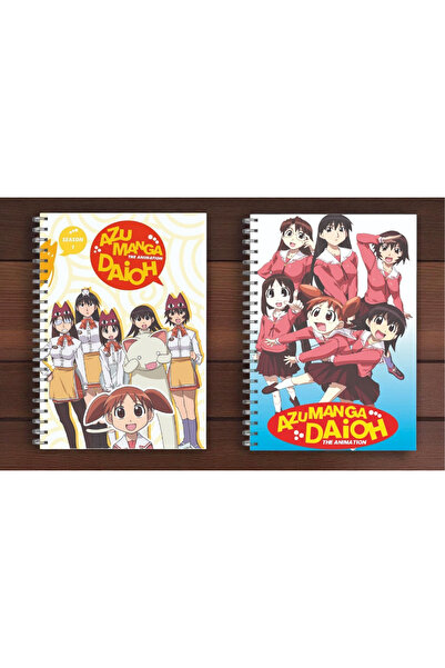 nihonwosekai Azumanga 2 Pcs Anime Spiral Notebook A5 Size 50 Sheets