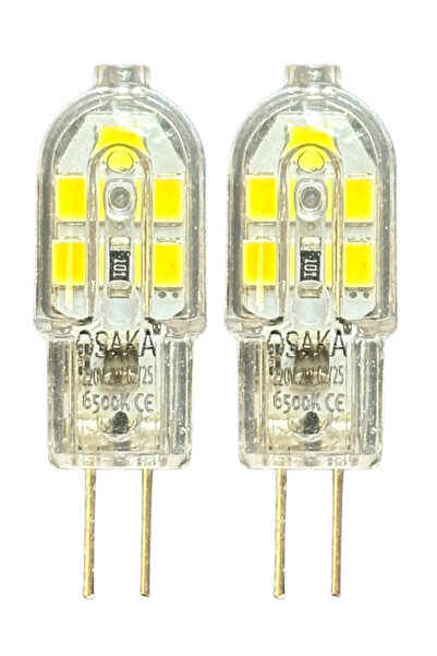 Avarson (2 Adet) Osaka 2W Beyaz Işık (6500K) G4 Duylu (İğne Bacak) Led Kapsül...