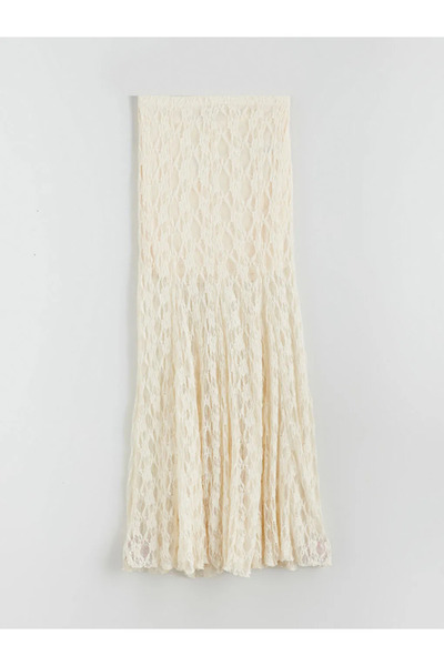 LC Waikiki Elastic Waist Ruffled Skirt