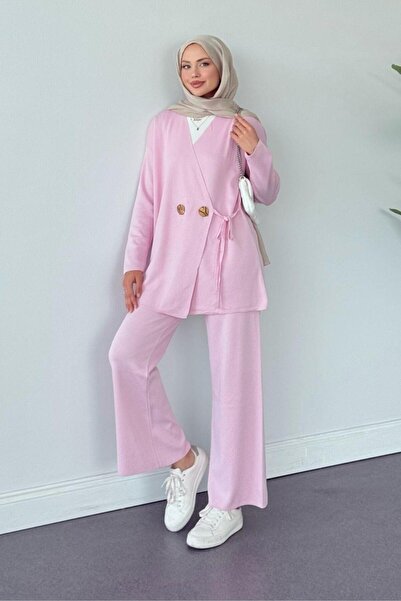 Şulemoda Giyim Lyon Merserize Takım Pembe