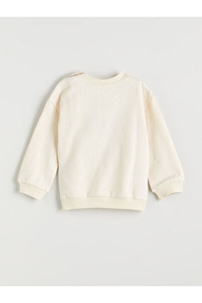 LC Waikiki Bisiklet Yaka Uzun Kollu Winnie the Pooh Baskılı Erkek Bebek Sweatshirt ve Pantolon 2'li Takım