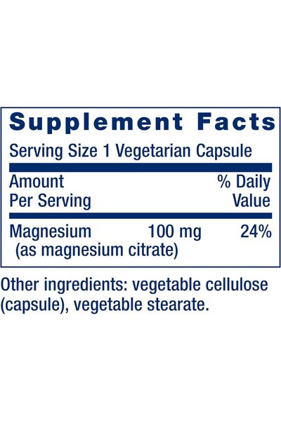 Life Extension , Magnesium (Citrate), 100 mg, 100 Vegetarian Capsules