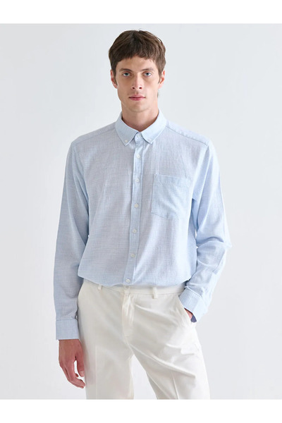 LC Waikiki Regular Fit Long Sleeve Dobby Men's Shirt