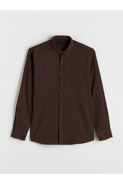 LC Waikiki Regular Fit Long Sleeve Poplin Men's Shirt