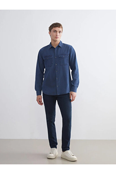 LC Waikiki Regular Fit Uzun Kollu Erkek Jean Gömlek