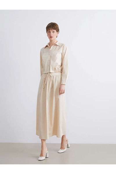 LC Waikiki Pleated Skirt with Elastic Waist