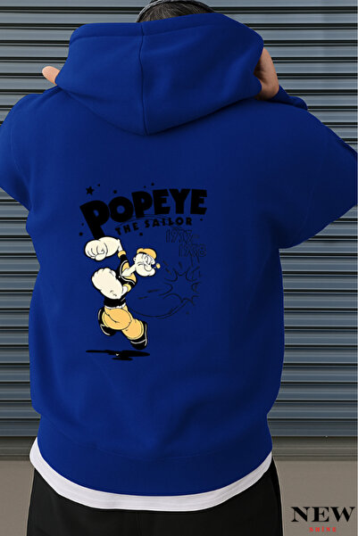 New Shine Popeye Printed Sweatshirt