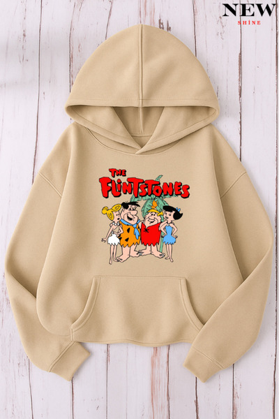 New Shine سويت شيرت مطبوع عليه فلينتستونز