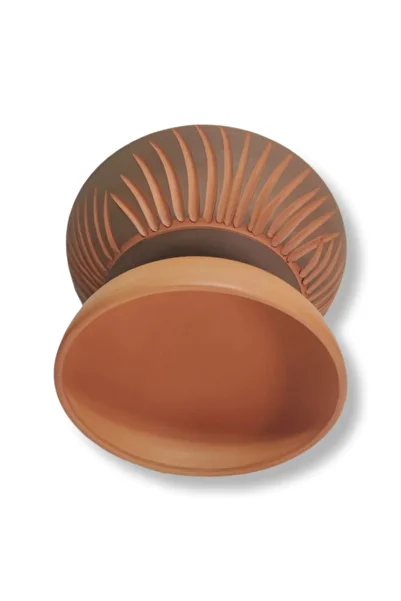 çömlek diyarı Rustic Footed Medium Bowl