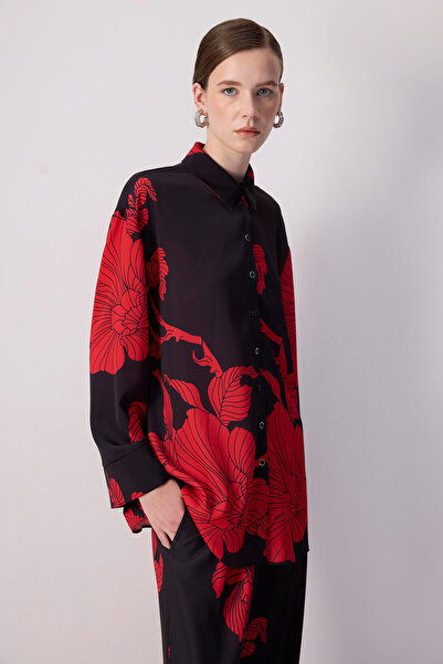 Touché Privé Flower Printed Shirt and Pants Set