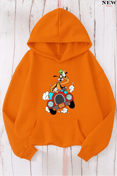 New Shine سويت شيرت مطبوع عليه عربة جوفي