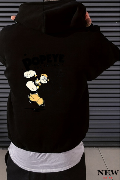 New Shine سويت شيرت مطبوع عليه بوباي