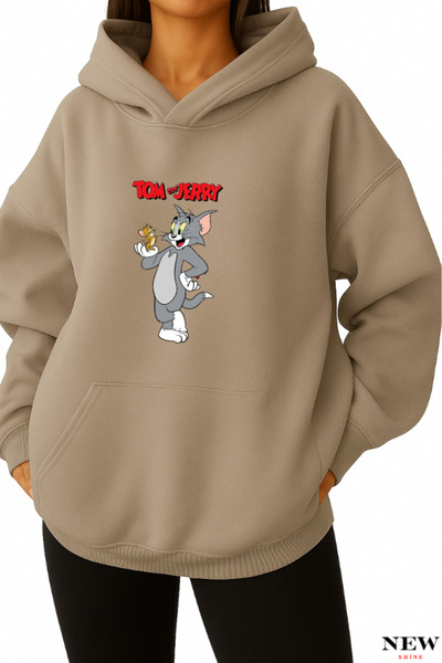 New Shine Світшот з принтом Тома і Джеррі