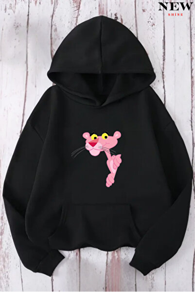 New Shine Φούτερ με στάμπα ροζ πάνθηρα